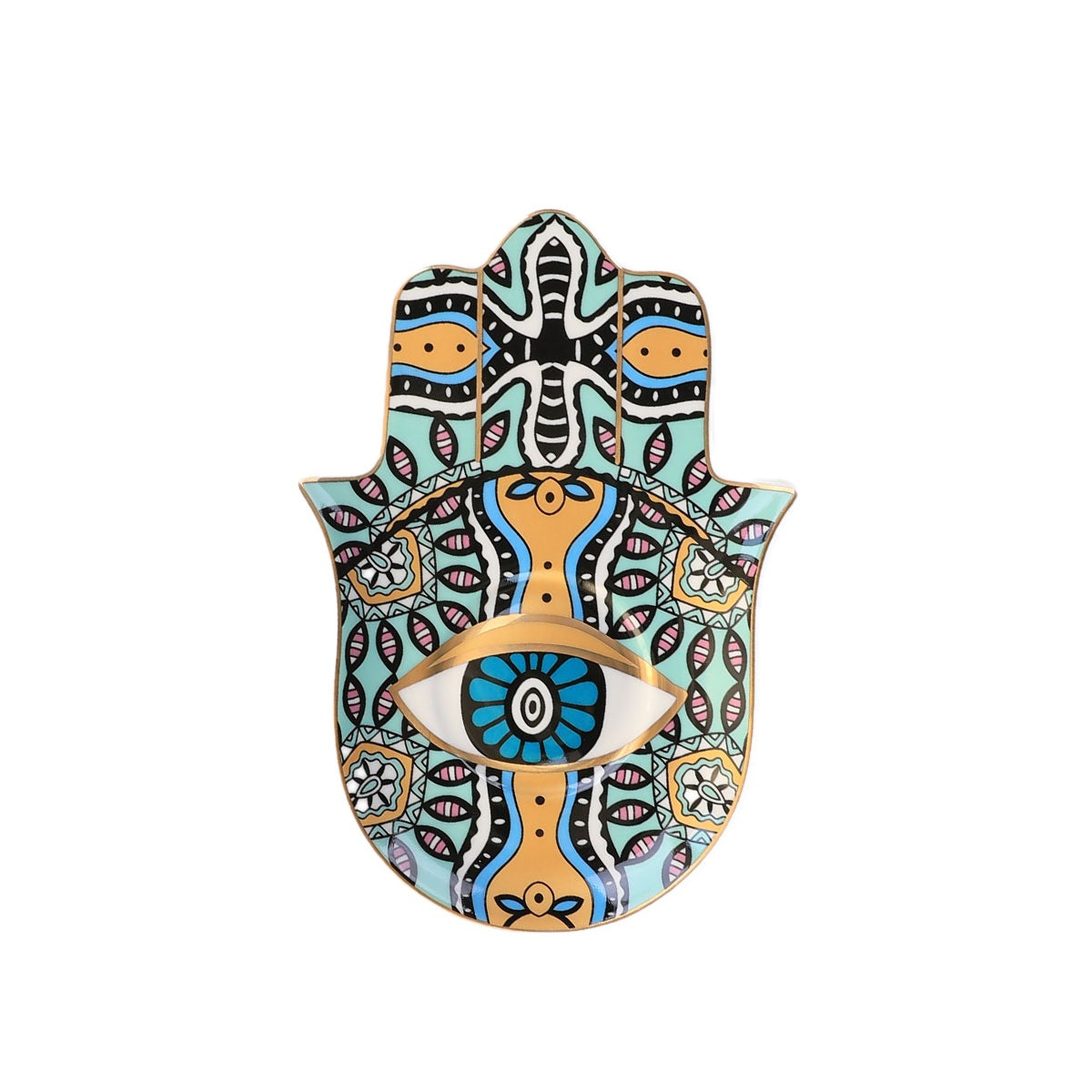 Wholesale Entrance Black Buddha's Hand Ceramic Jewelry Storage Box